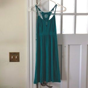 Ella Moss Teal Racer Back Mini Dress